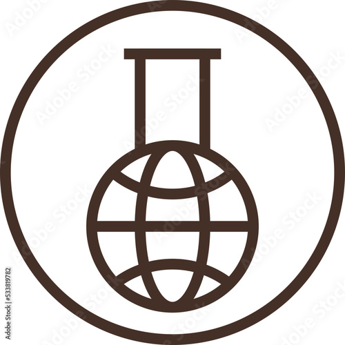 geochemistry modern line style icon