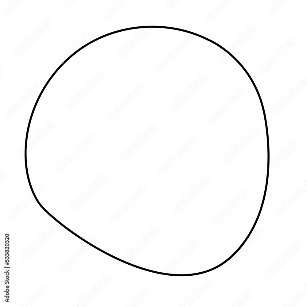 Organic Shape Blob Frame Outline Vector Illustration Organic Shape Blob Frame Outline Vector Illustration