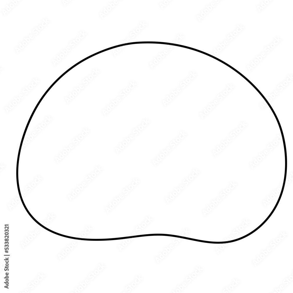 Organic Shape Blob Frame Outline Vector Illustration Organic Shape Blob Frame Outline Vector Illustration