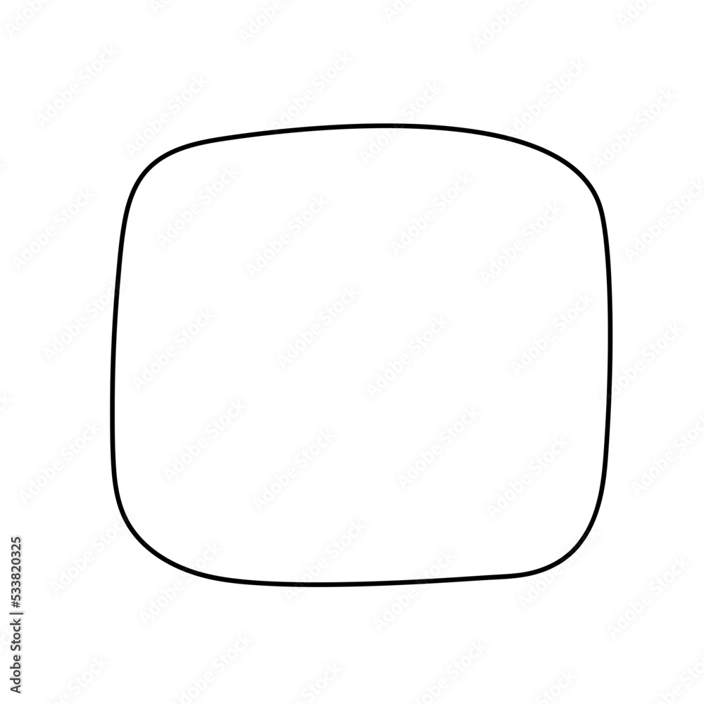Organic Shape Blob Frame Outline Vector Illustration Organic Shape Blob Frame Outline Vector Illustration