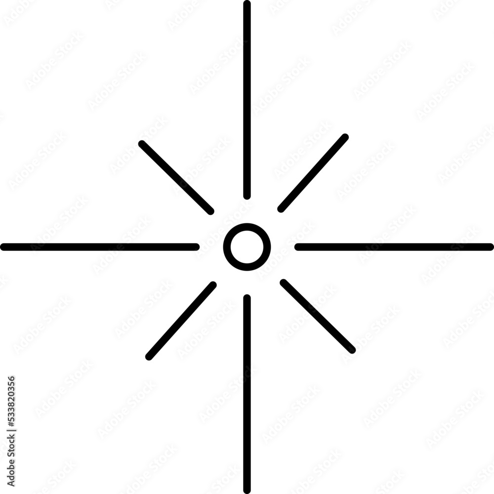 Star Sparkle Vector Illustration Icon Minimal Line Art Star Sparkle Vector Illustration Icon Minimal Line Art