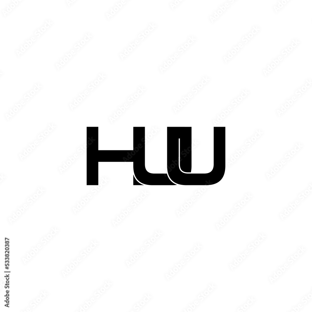 huu lettering initial monogram logo design huu lettering initial monogram logo design