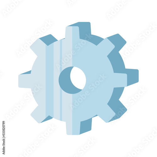 bright metal cogwheel photo