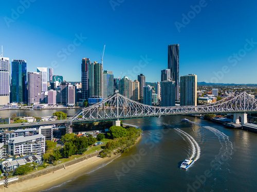 Aerial view of Brisbane city in Australia © ymgerman