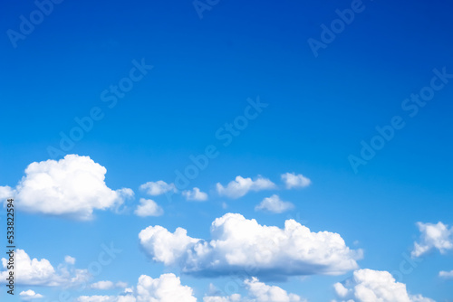 Fototapeta Naklejka Na Ścianę i Meble -  Clouds bluesky summer images natural on vast space background