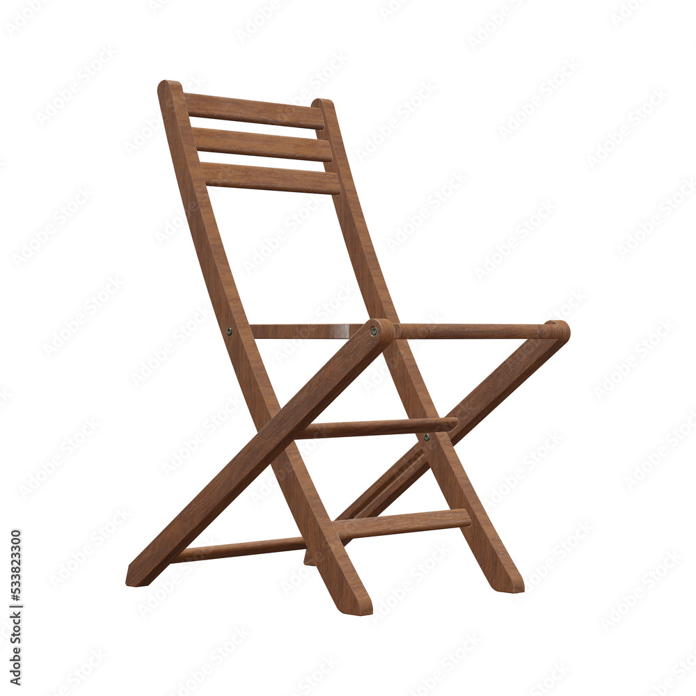 Realistic Chair Illustration. 3D Render. Realistic Chair Illustration. 3D Render.