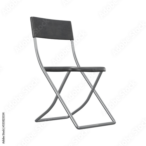 Realistic Chair Illustration. 3D Render.