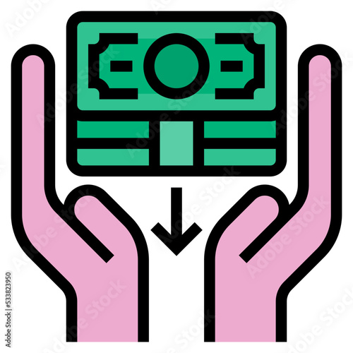 reduce cost icon