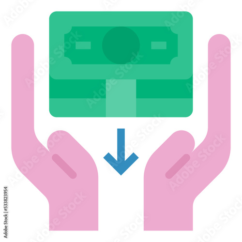 reduce cost icon