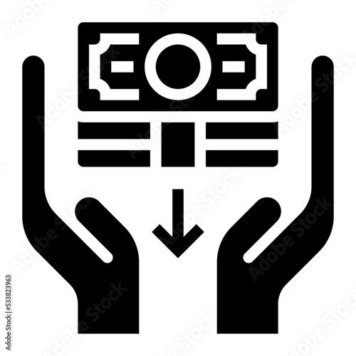 reduce cost icon