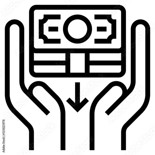 reduce cost icon