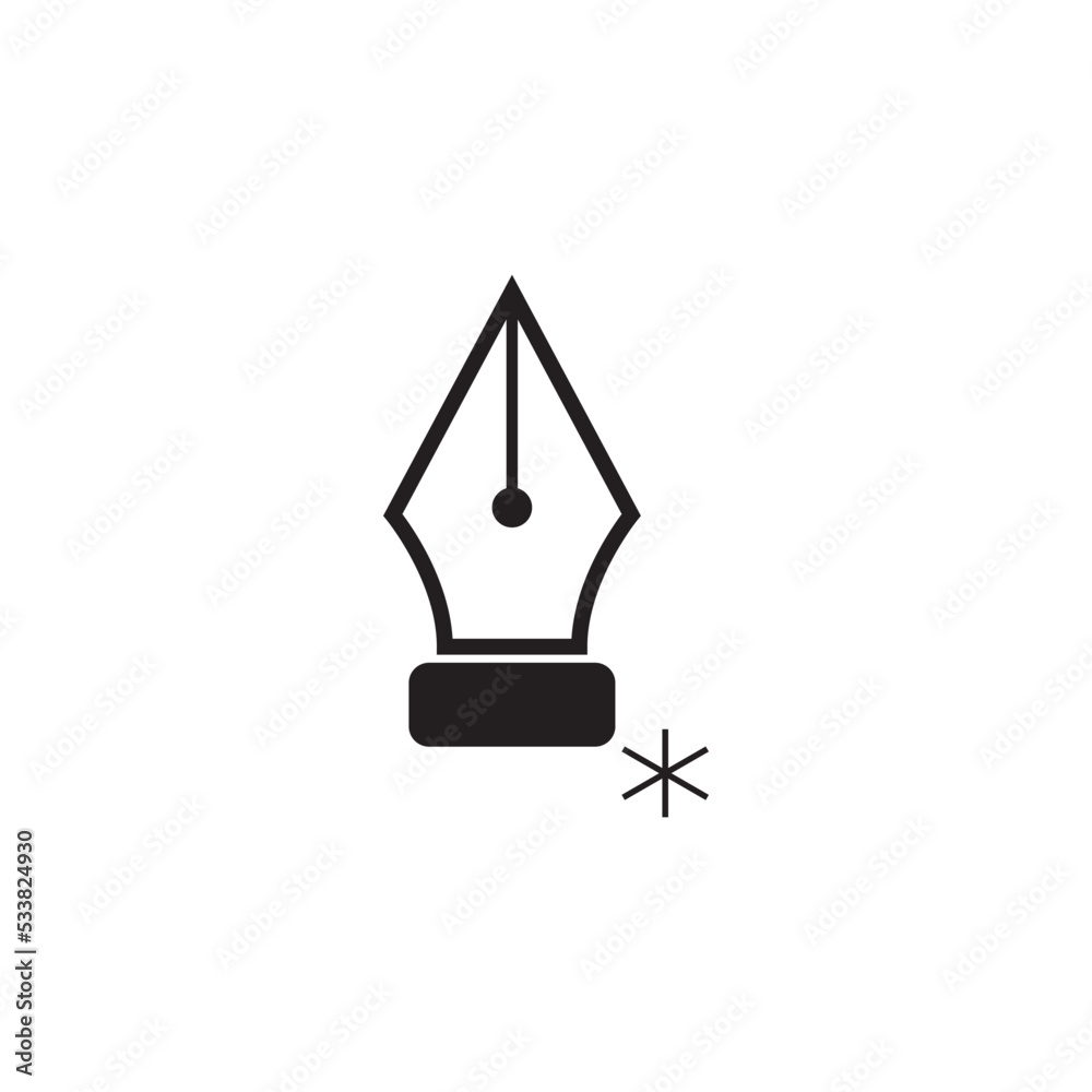 pen tool icon logo vector design pen tool icon logo vector design