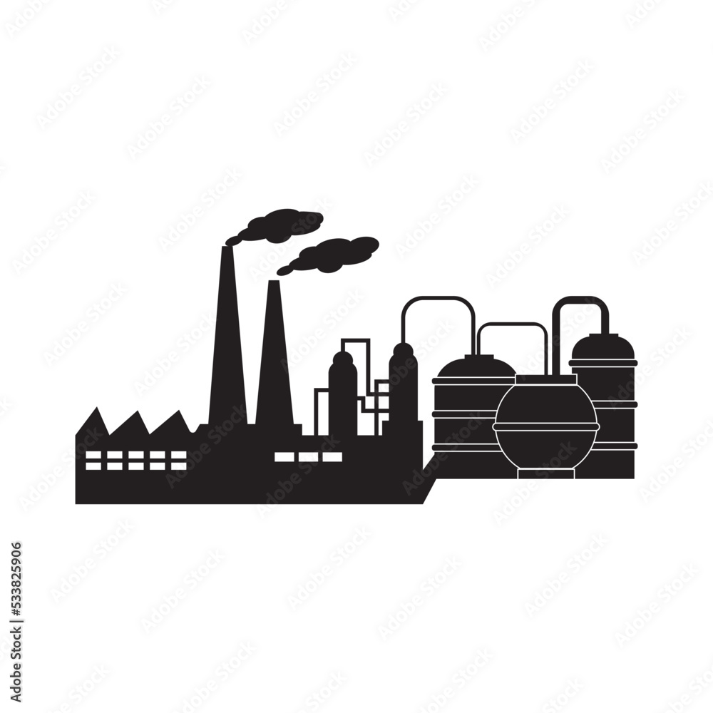 factory icon logo vector design template factory icon logo vector design template