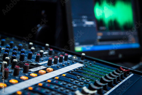 audio recording studio console computer software broadcast podcast