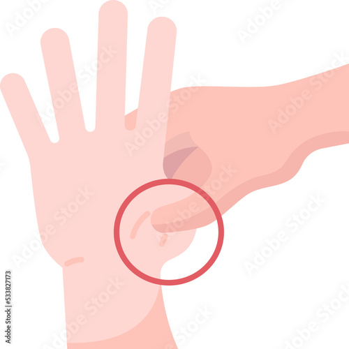 acupressure line icon