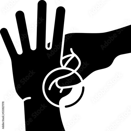 acupressure line icon