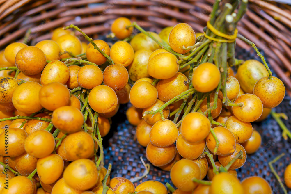 Fresh picked fruit yellow peel, market fruit shop Fresh picked fruit yellow peel, market fruit shop