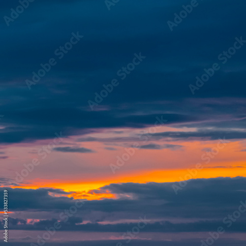 Beautiful landscape of the evening sunset closeup © sv_production