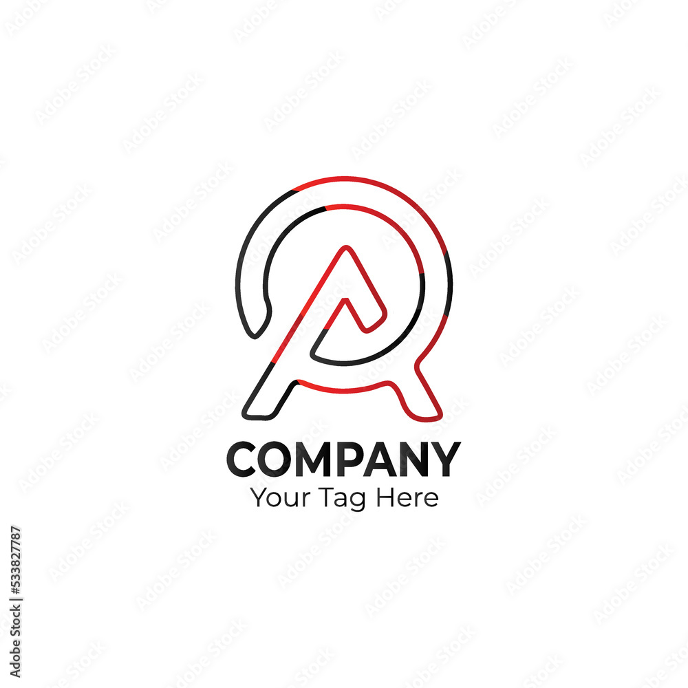A Company Letter Logo Design Template Vector Illustration A Company Letter Logo Design Template Vector Illustration