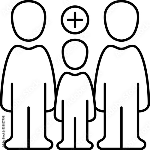adoption line icon