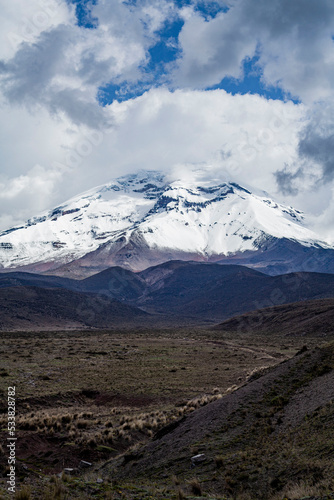 Landscape of El chimborazo  Ecuador  andes  andean mountains snow peak