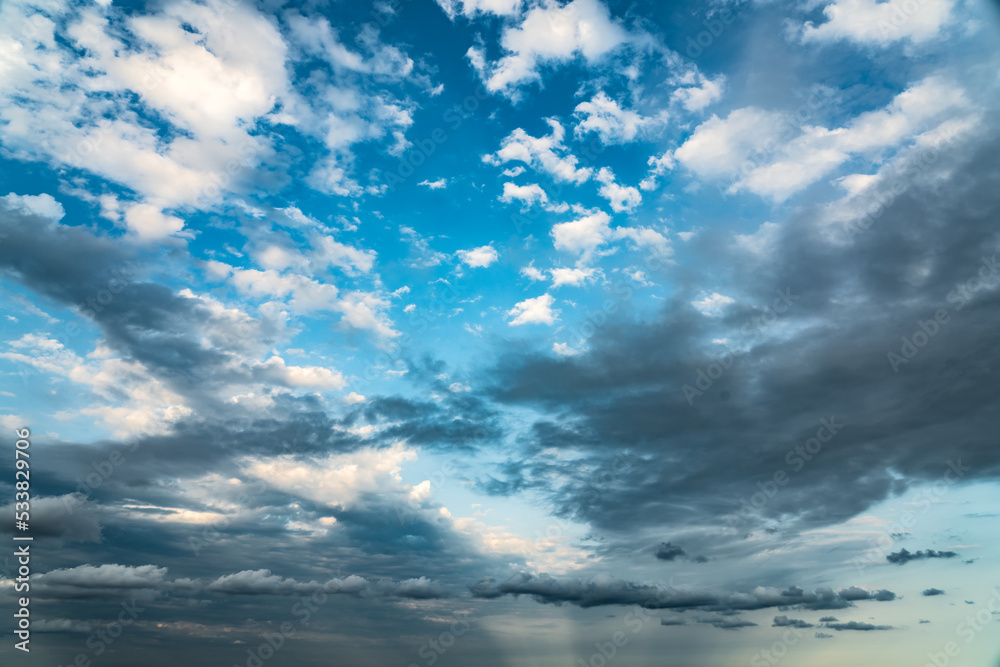 Beautiful clouds in the blue sky Beautiful clouds in the blue sky