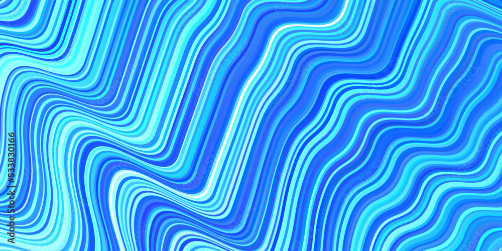 Light BLUE vector background with lines.