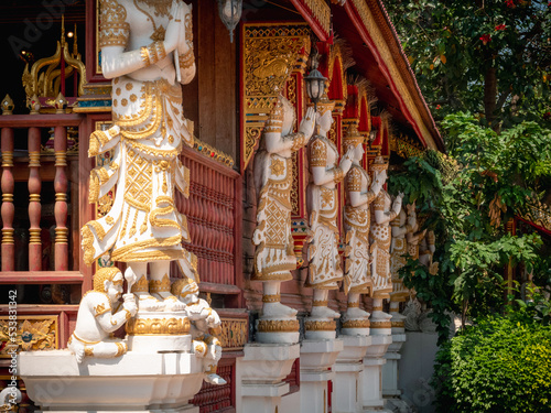 Wat Ming Muang in Chiang Rai Province, Thailand.