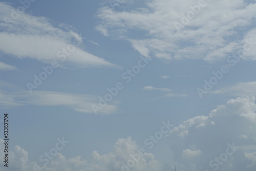 telephoto shot of backlit clouds in the sky texture background