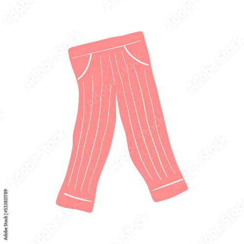 Hand Drawn Sleep Pant Pajama Illustration