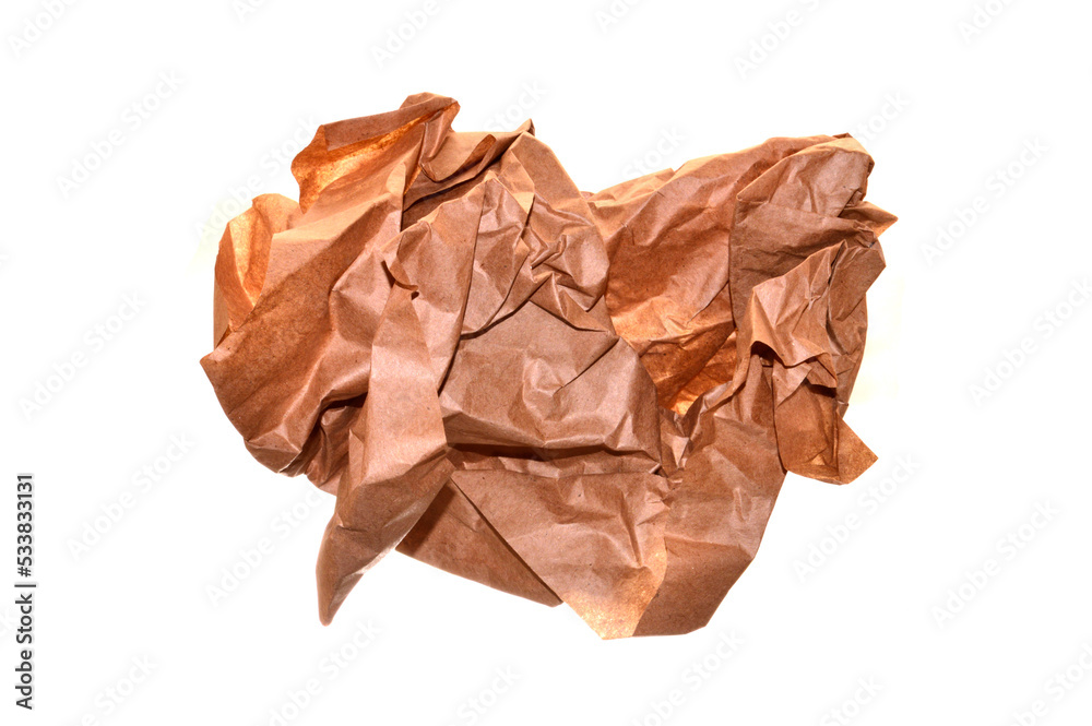 crumpled paper isolated on white background crumpled paper isolated on white background