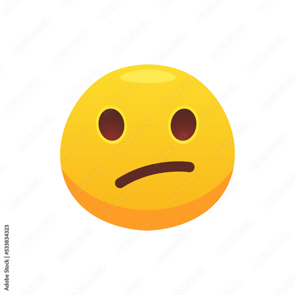 Fototapeta premium Feeling face emoji flat icon for web design. Cartoon yellow emotion circle icon smiling, laughing and crying isolated vector illustration