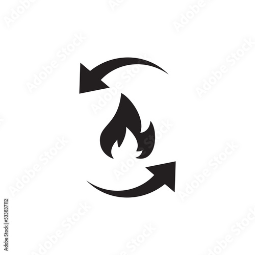 Metabolism icon. Metabolic process symbol concept isolated on white background