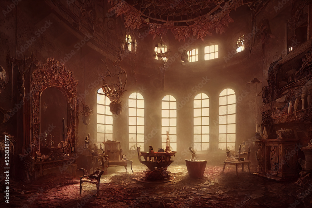 creepy-interior-of-a-fantasy-mansion-concept-art-digital-illustration