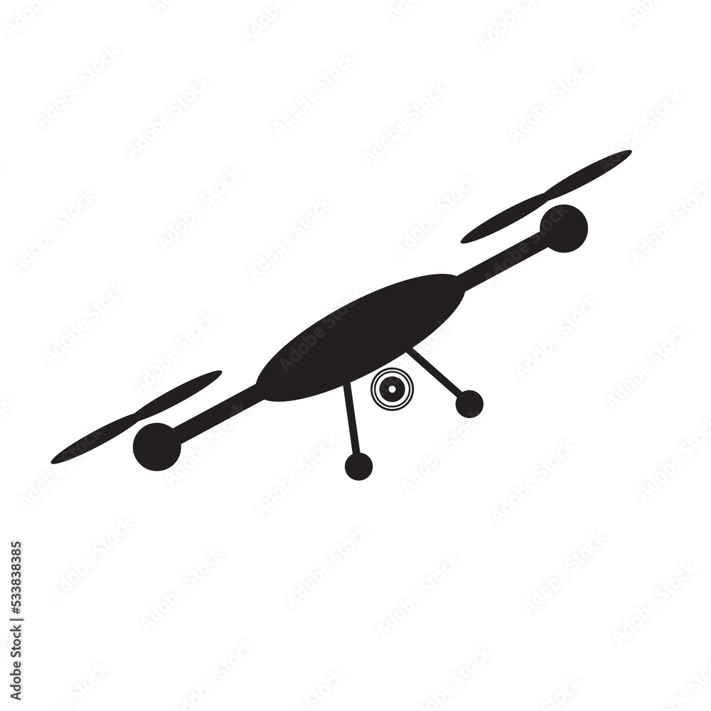 Drone camera, botanical, farming, delivery, transport, military, vector art illustration Drone camera, botanical, farming, delivery, transport, military, vector art illustration