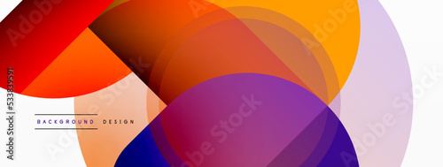 Creative geometric wallpaper. Minimal circle triangle and square line abstract background. Vector illustration for wallpaper banner background or landing page