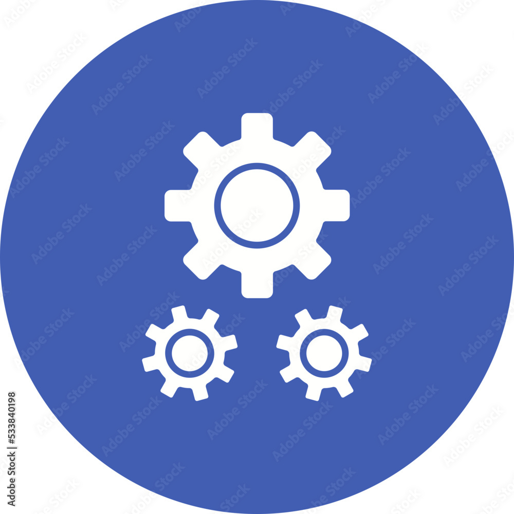Settings Multicolor Circle Glyph Inverted Icon Settings Multicolor Circle Glyph Inverted Icon