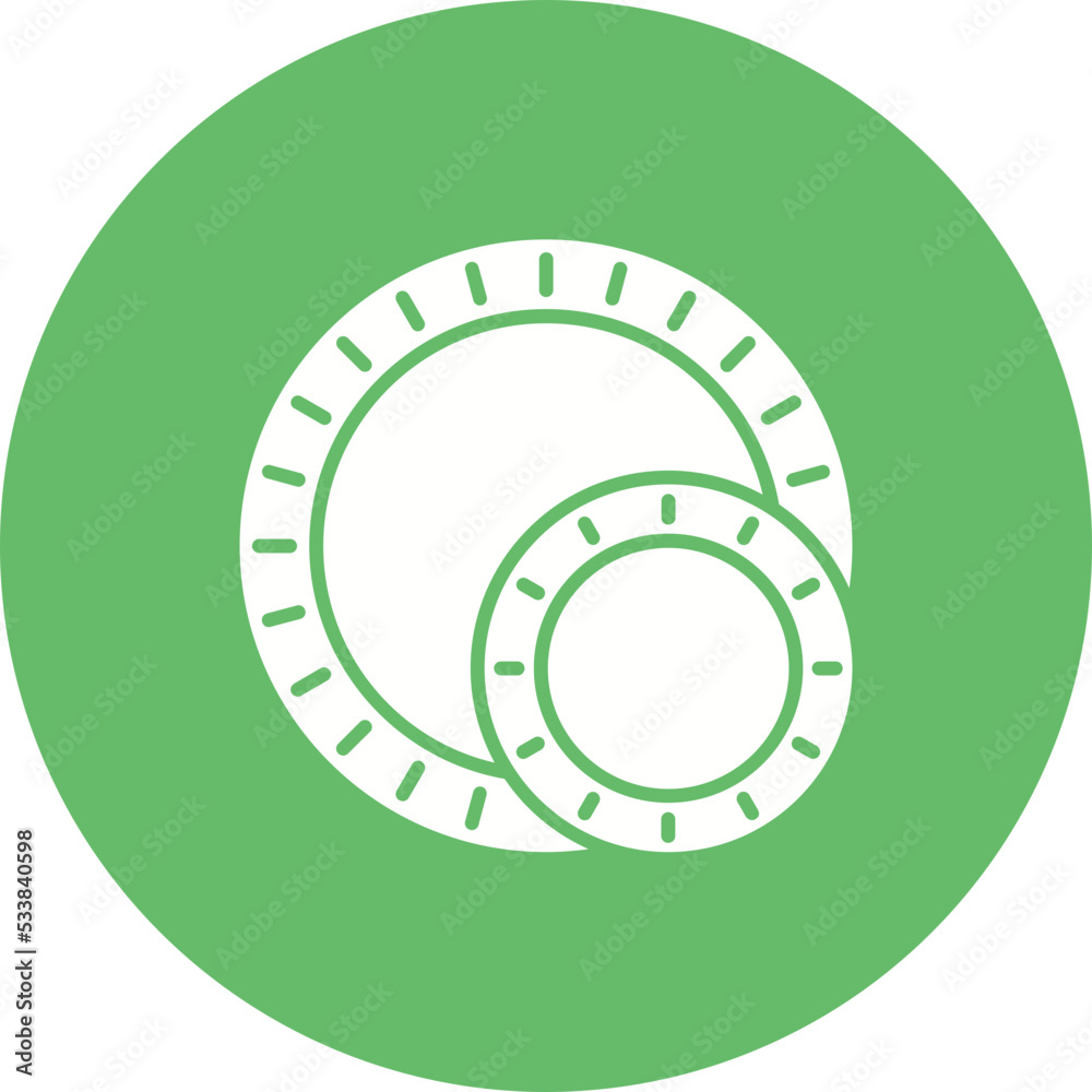 Plastic Plate Multicolor Circle Glyph Inverted Icon Plastic Plate Multicolor Circle Glyph Inverted Icon