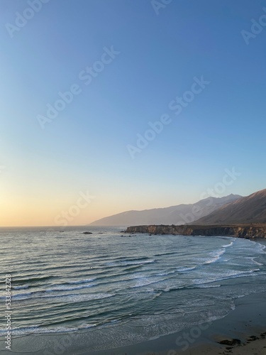 sunset over the sea