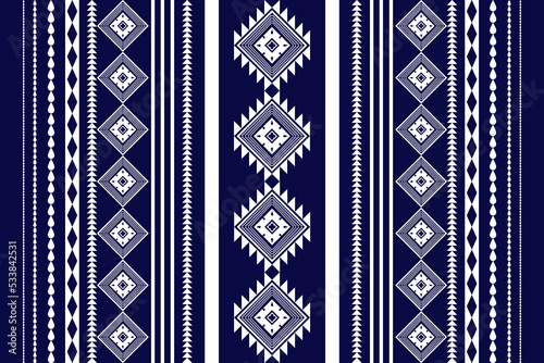 Geometric ethnic oriental seamless pattern traditional Design for background,carpet,wallpaper.clothing,wrapping,Batik fabric,Vector illustration.embroidery style 