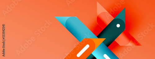 Background overlapping lines. Dynamic lines abstract wallpaper. Straight lines composition vector illustration for wallpaper banner background or landing page