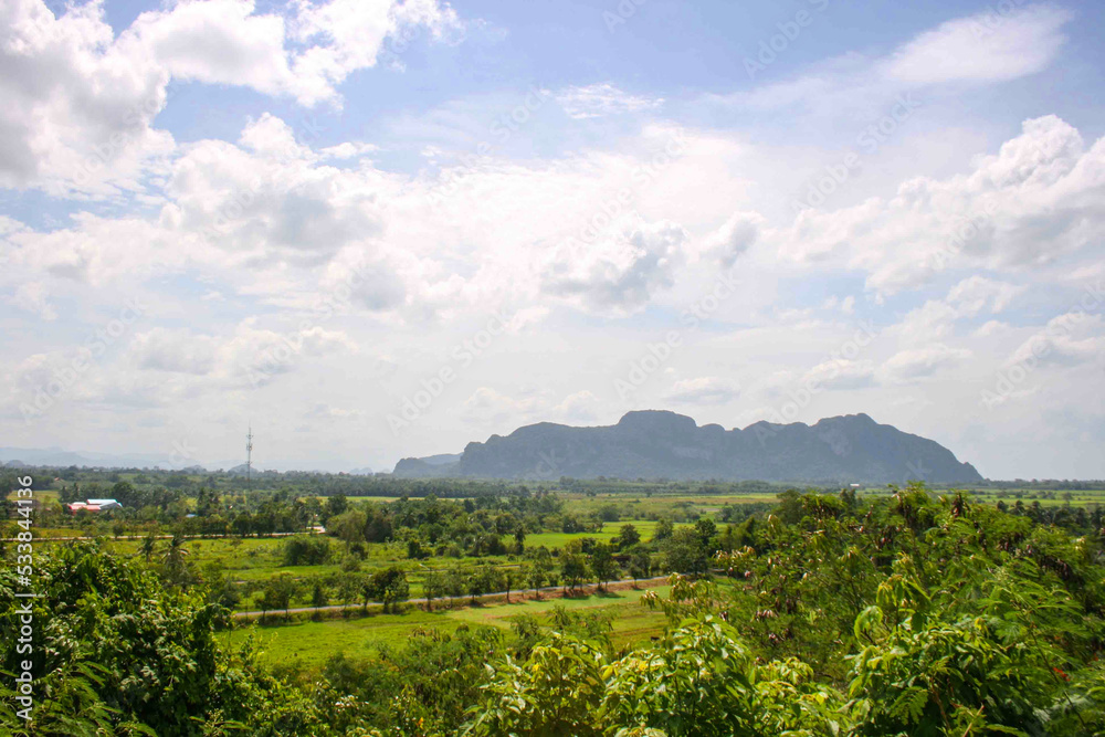 beautiful mountain nature in phatthalung south thailand