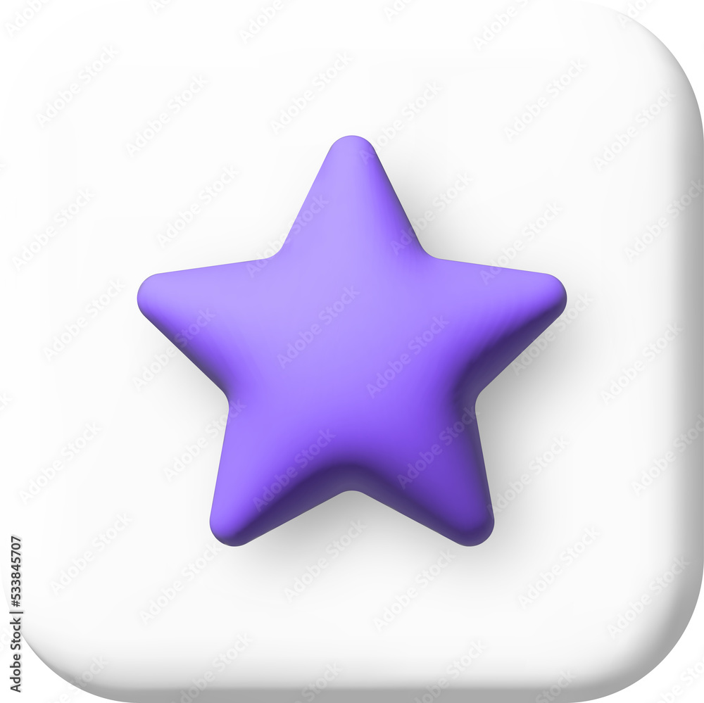 Realistic 3d star icons design of the object. Realistic 3d star icons design of the object.