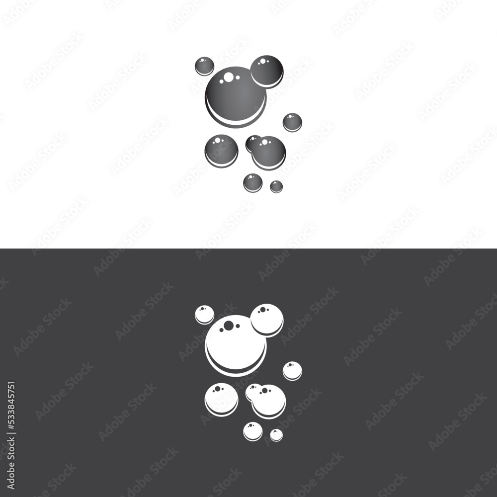 Natural realistic bubble illustration vector design Natural realistic bubble illustration vector design