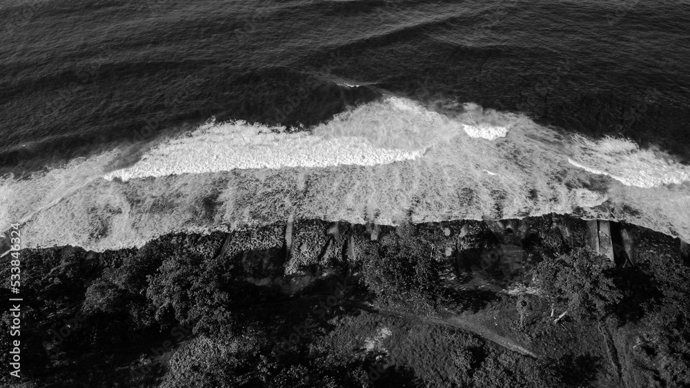 Texture of the wave, Black and White.
Location on Bakaro Beach, Manokwari