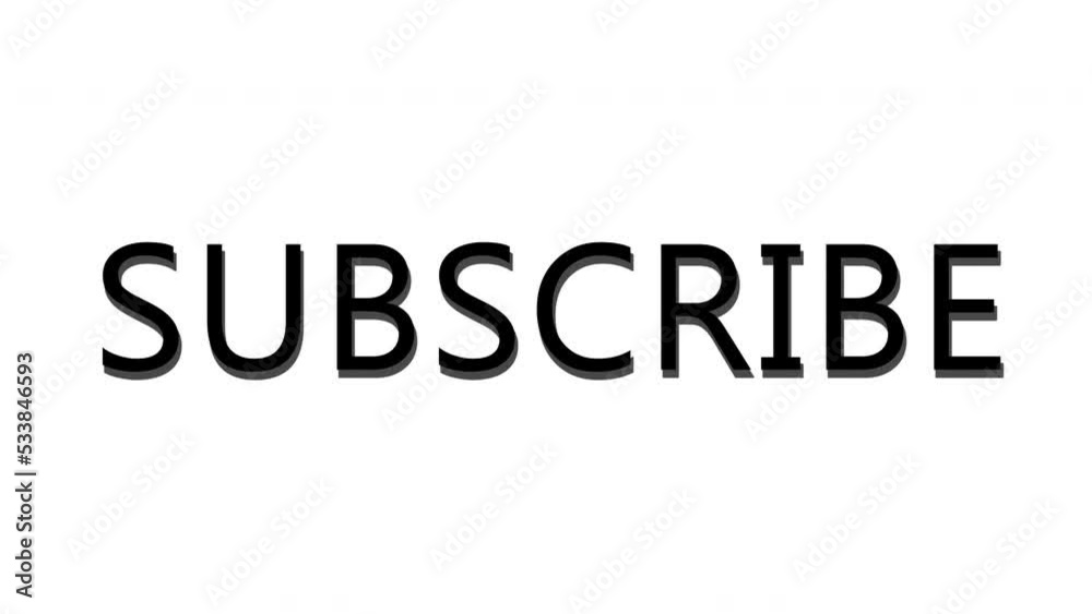 Simple Subscribe text animation, animated motion graphics text intro animation in 4K 60FPS, easy to use. Simple Subscribe text animation, animated motion graphics text intro animation in 4K 60FPS, easy to use.