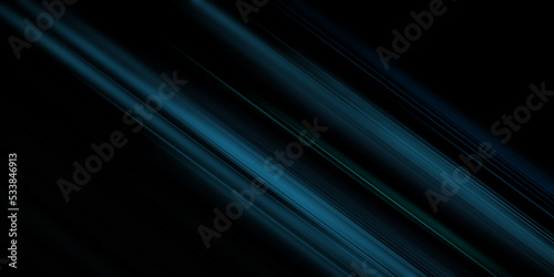 Diagonal blue line flow shiny blurred surface background realistic illustration. Bright futuristic stripes spotlight energy gradient light geometric structure 