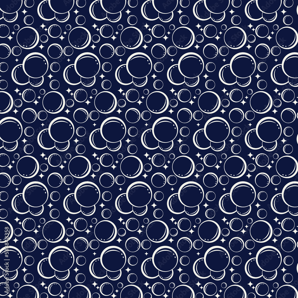 Soap bubbles seamless pattern. Vector background Soap bubbles seamless pattern. Vector background