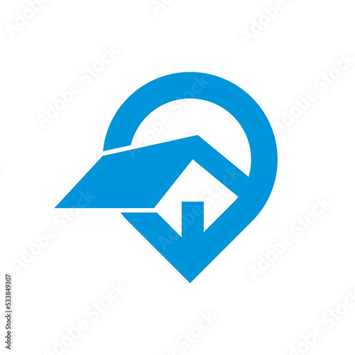 Canvas Print Local House for Real Estate logo and smartphone app