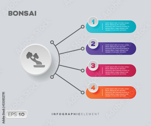 Bonsai Infographic Element